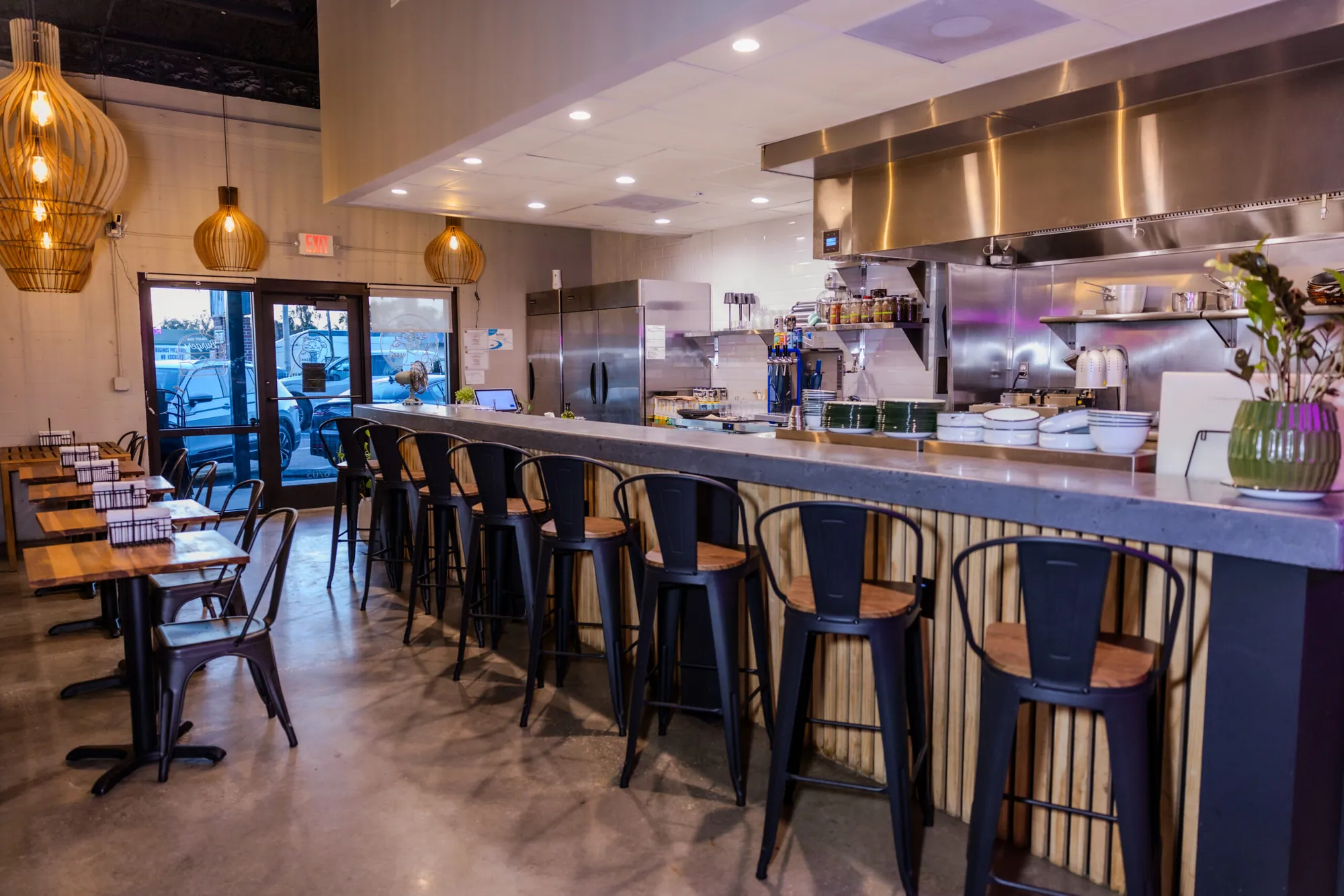 Completed restaurant commercial electrical buildout