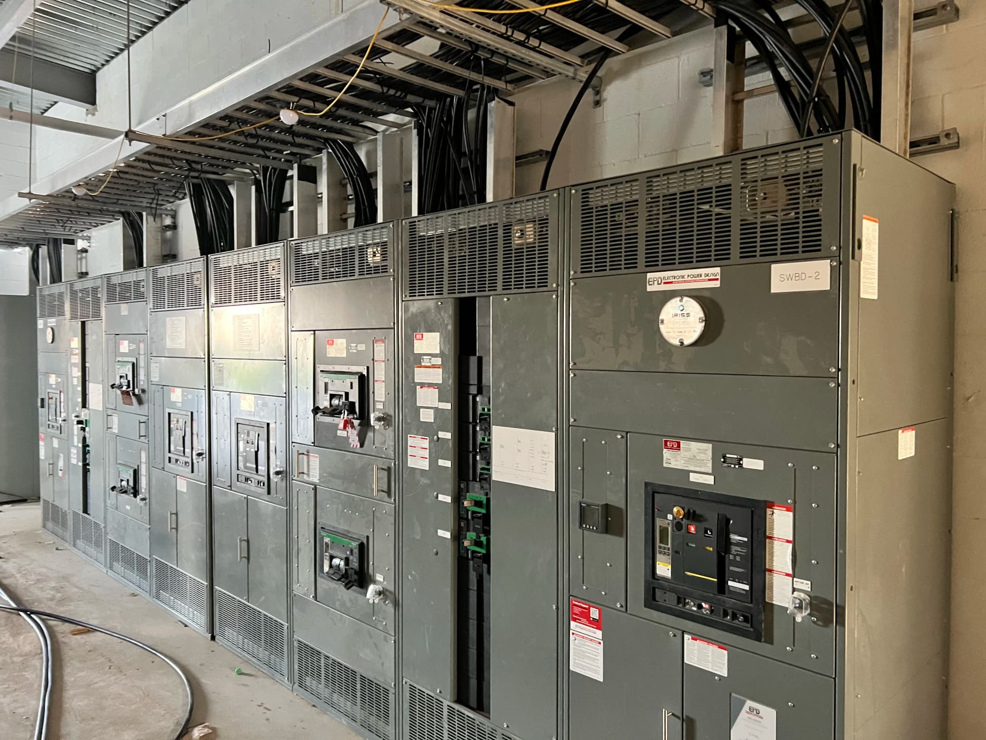 Industrial switchgear and feeder installation at the SESCO Tampa terminal by Verga Electric